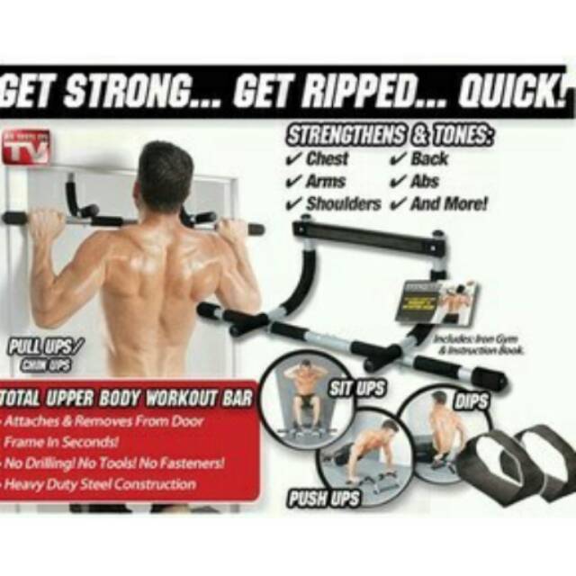 IRON GYM ALAT FITNES PRAKTIS DIRUMAH