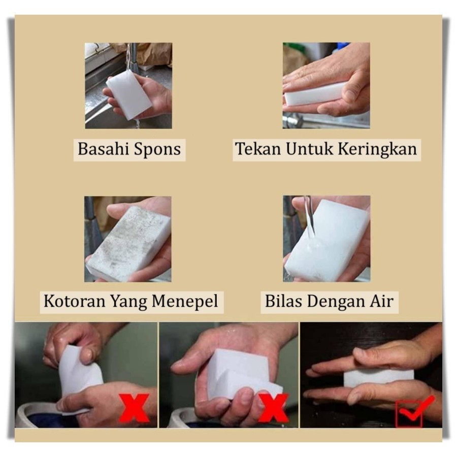 Spon / Spons Ajaib Pembersih Serbaguna / Nano Magic Sponge