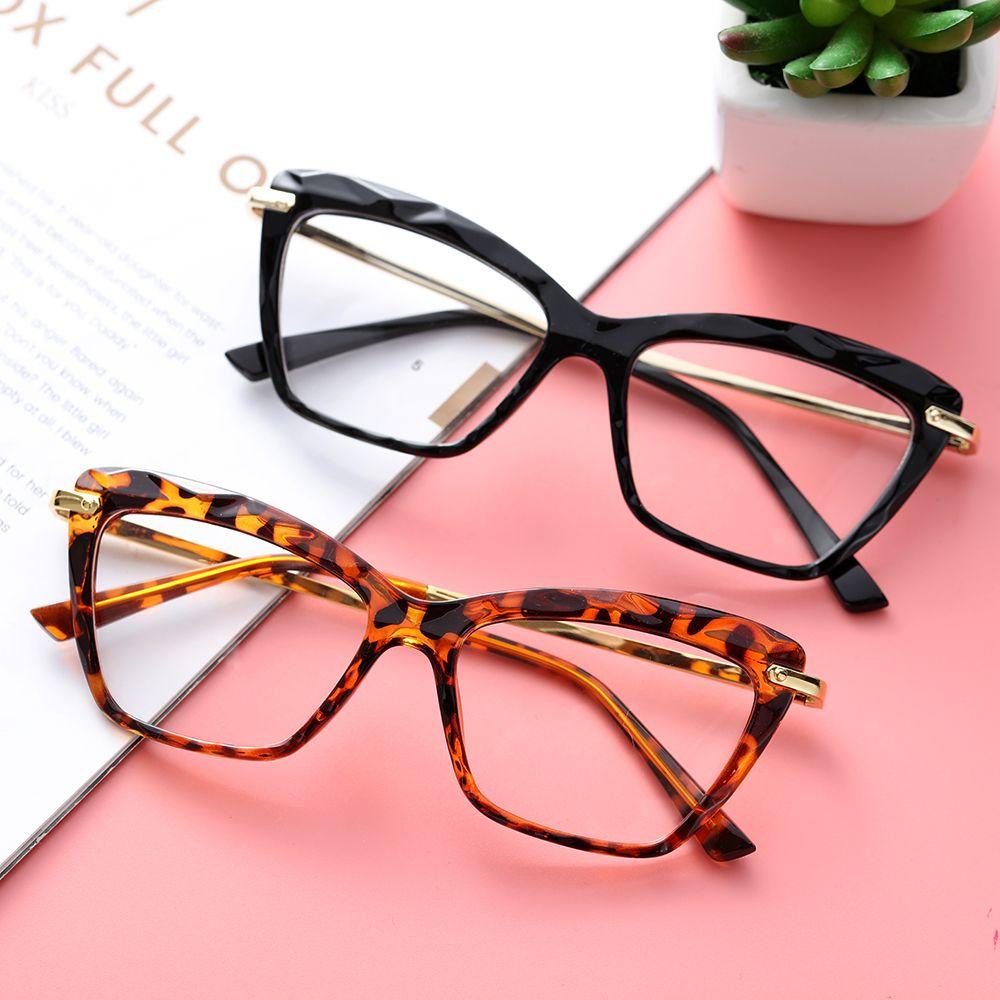 Nanas Persegi Kacamata Bingkai Fashion Optik Komputer Kacamata Myopia Kacamata Transparan Cat Eye Glasses Frame