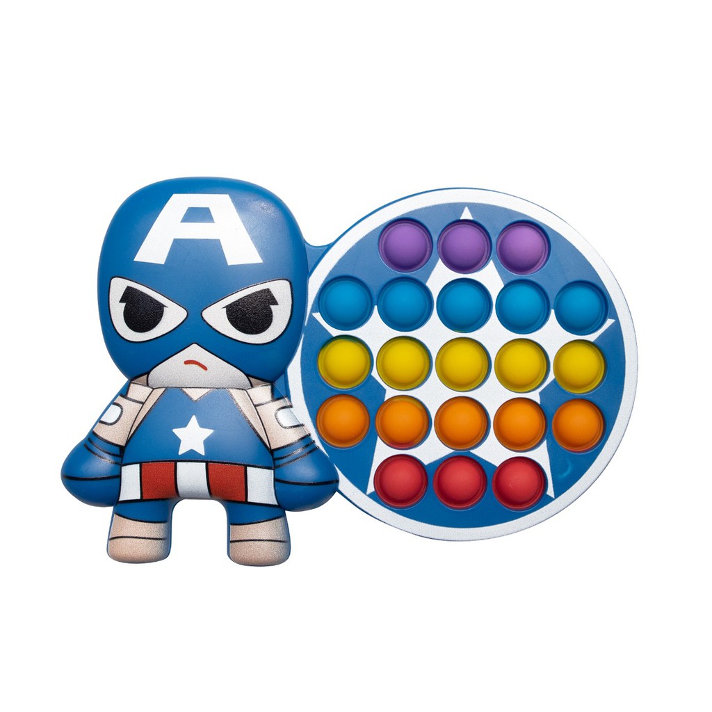 Mainan Anak Pop It Avengers Viral Toys Model Super Hero/Mainan Edukasi Popit Toys Model Robot-1