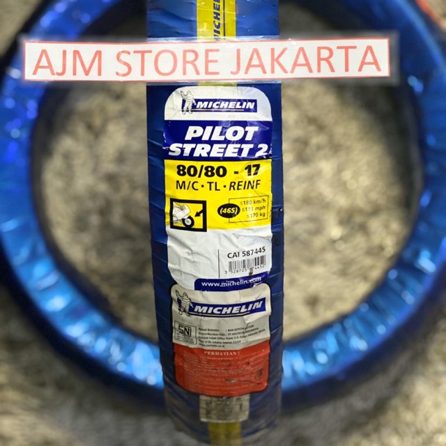 Michelin Pilot Street 2 80/80-17 Tubeless..