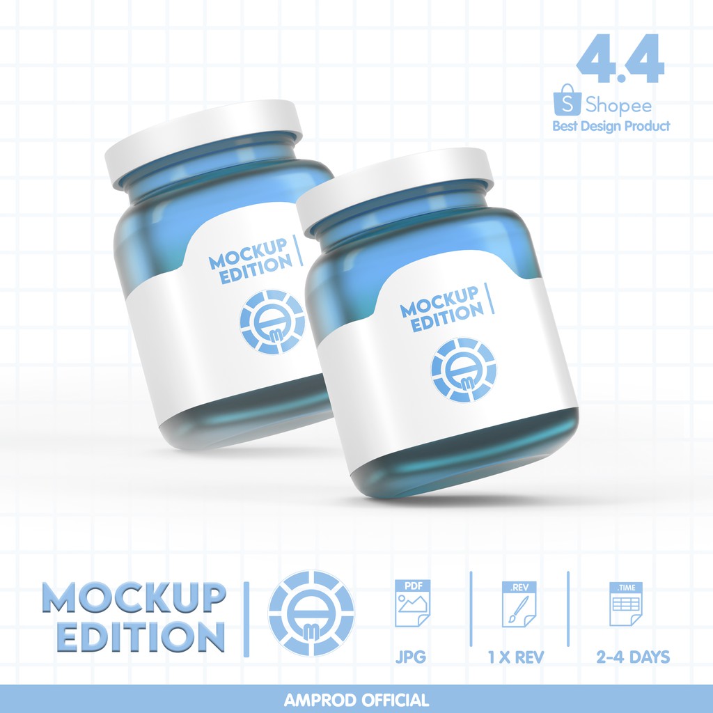 Download Jasa Desain Produk Mockup Desain Kemasan Madu Selai Shopee Indonesia