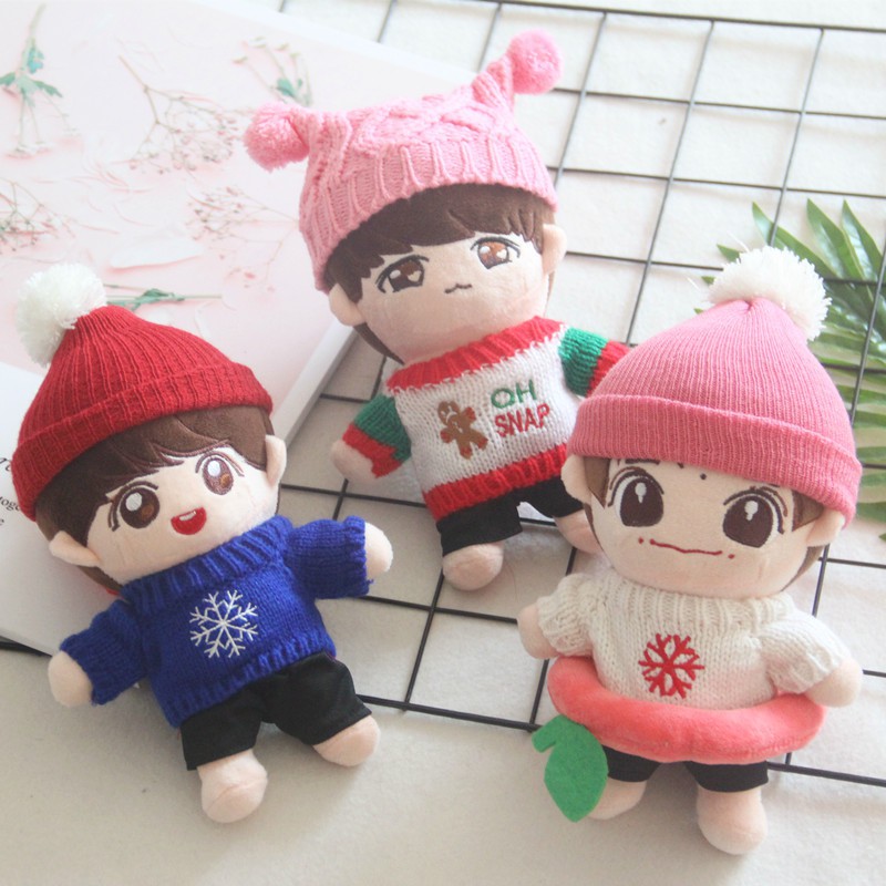 Boneka Stuffed KPOP BTS JUNGKOOK JIMIN Suga Bahan Plush Lembut untuk Mainan Anak