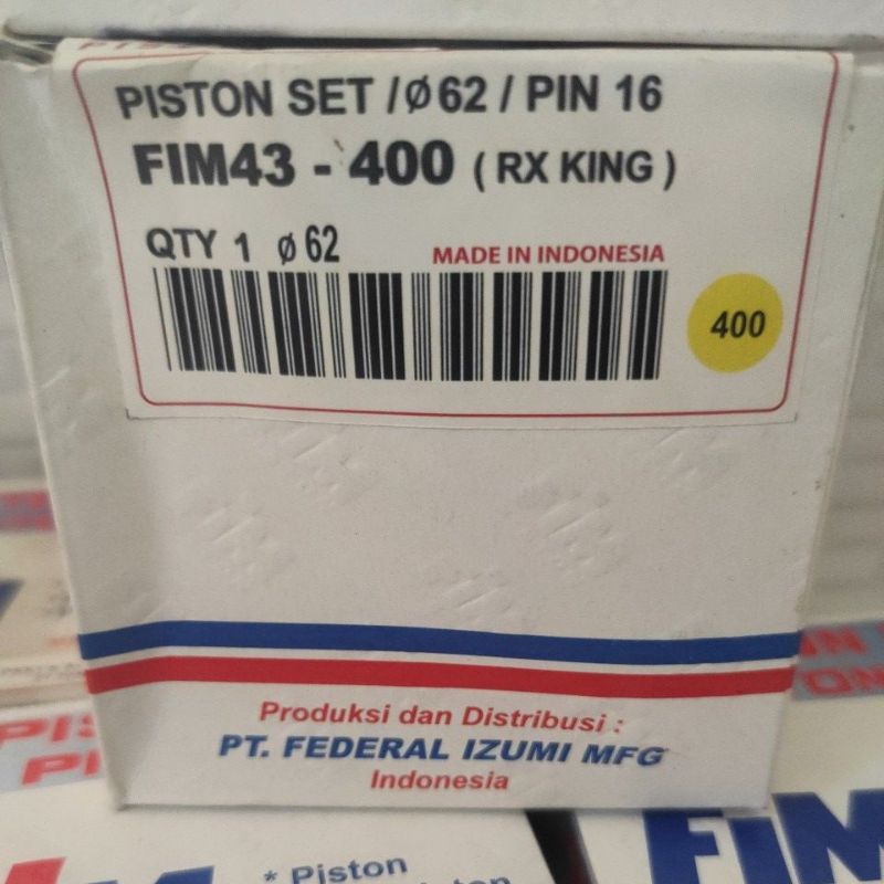 Piston Kit FIM RXKing RX King FIM43 OS 50/75/100/125/150/175/200/250/300/400-os.400 (62)