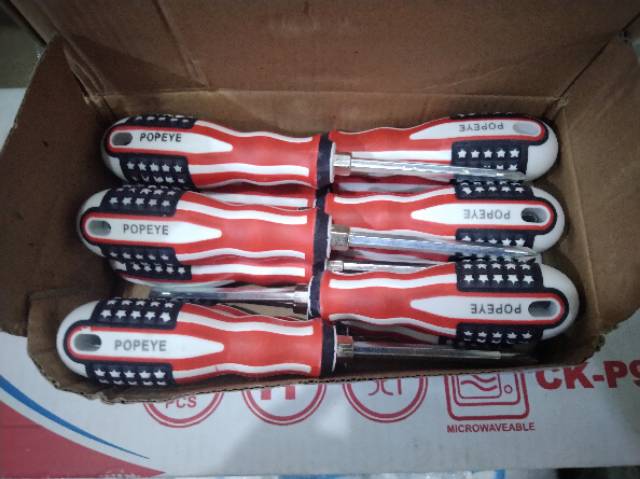 Obeng Amerika BB Bolak Balik USA Plus Minus 4inch