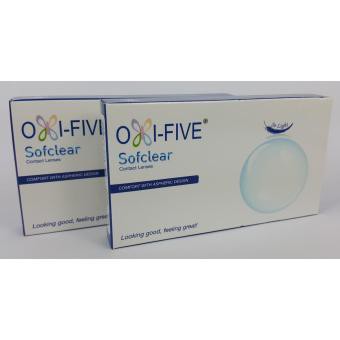 Softlens Oxifive Softclear DIA 14.30mm Bening -0.50 s/d -5.50 Softlen Oxifive clear/Lensa  Kontak/BS