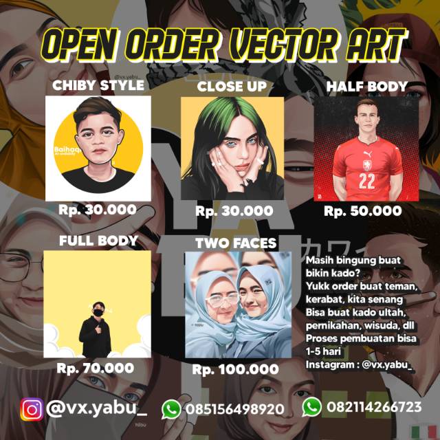 Jasa edit foto vector art