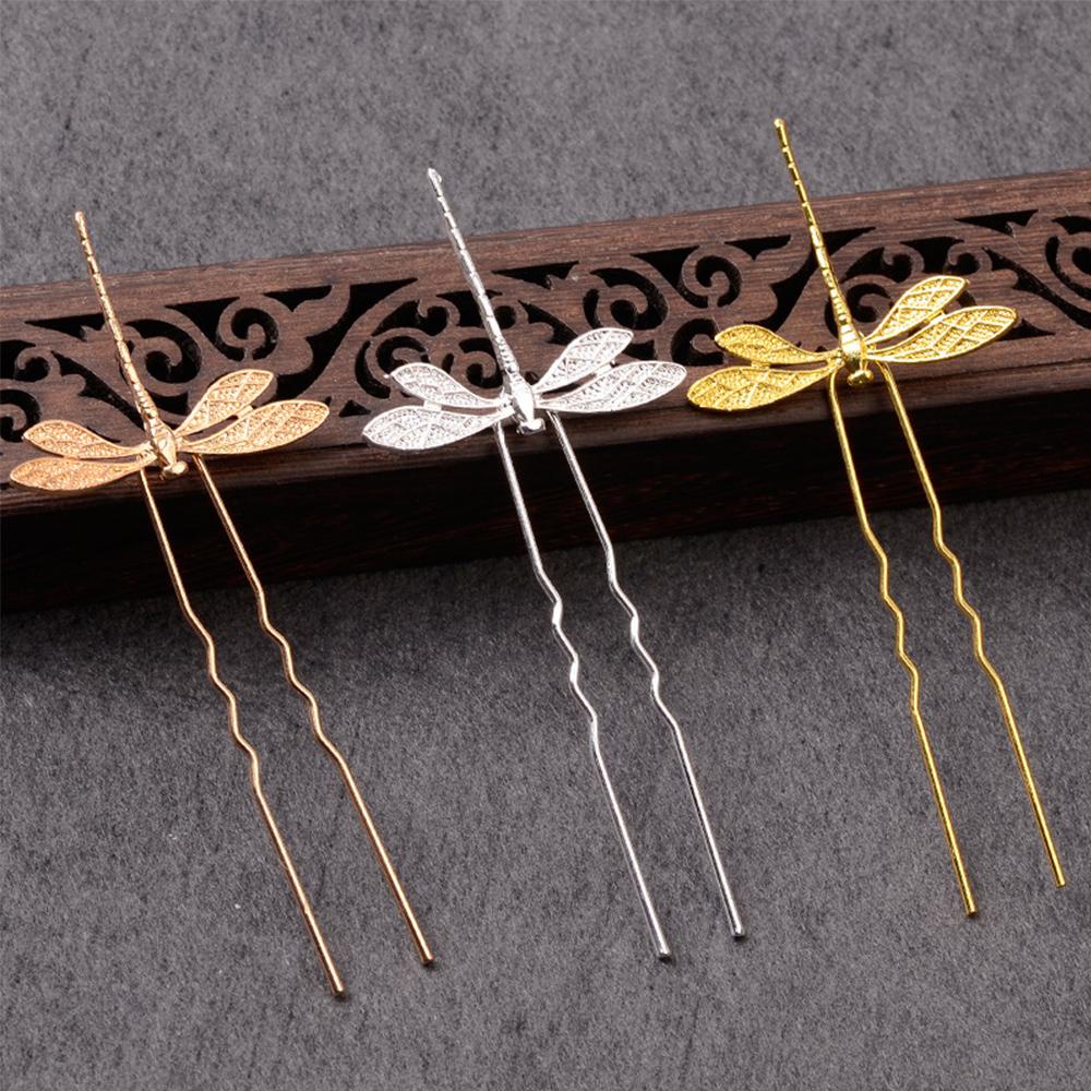 Needway Capung Jepit Rambut Aksesoris Rambut 1/5Pcs Wanita Pengantin Fashion DIY Aksesoris Hair Stck
