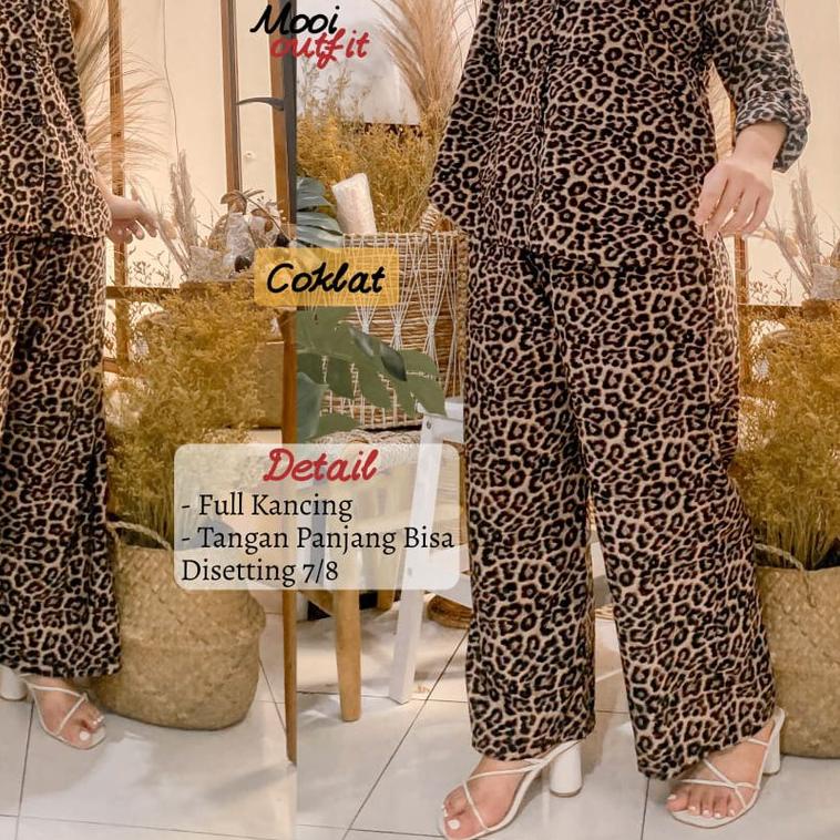 ♖ HOMEY SET JUMBO LEOPARD STELAN JUMBO KULOT STELAN SANTAI JUMBO XXXL BIG SIZE SET KULOT MACAN JUMBO