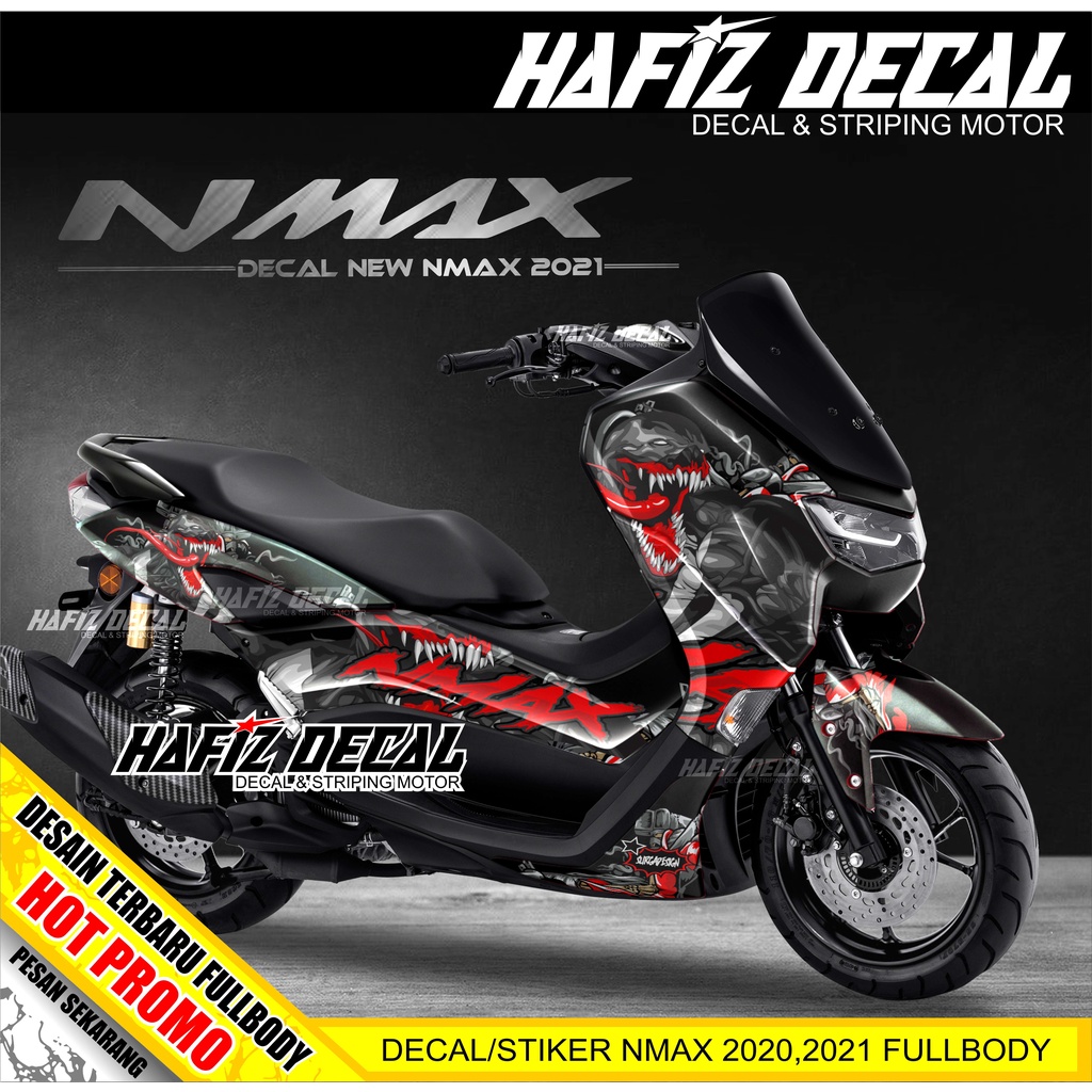 DECAL NMAX HITAM VENOM , DECAL NMAX 2021 , DECAL NMAX 2020, DECAL NMAX FULL BODY, DECAL NMAX 2020 FU