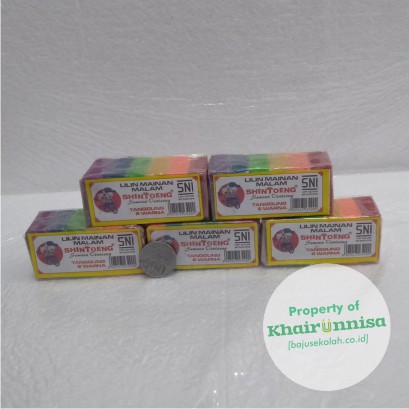PLASTISIN LILIN MAINAN 6 WARNA SEDANG SHINTOENG