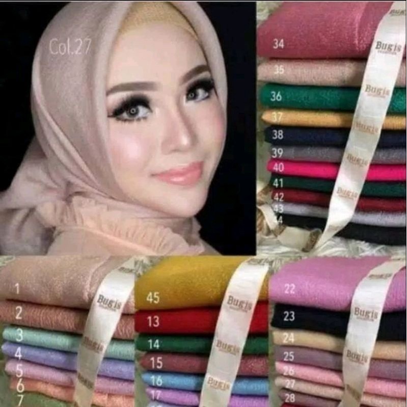 Hijab Segi Empat Pesta Monocrep / Jilbab Pesta Segi Empat Terlaris