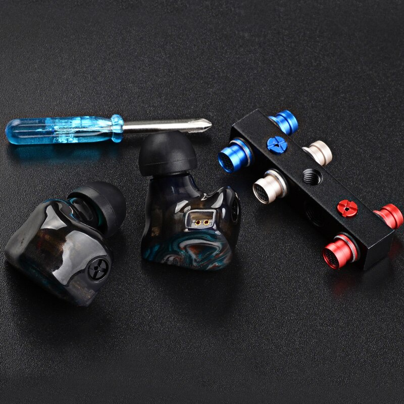 LZ A4 PRO HIFI In-Ear Earphone 1 CNT Diaphragm DD + 3 Knowles BA Resin Headset Replaceable Filter and Cavity Tuning Hole IEM A7