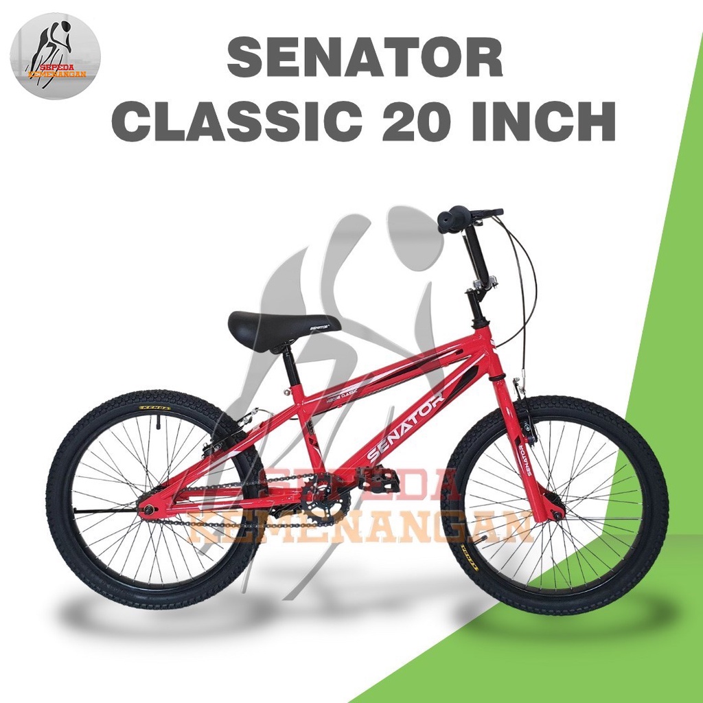 SEPEDA BMX SENATOR CLASSIC UKURAN 20 INCH-RED / MERAH