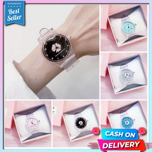 Jam Tangan Wanita Murah Anti Air Terbaru Kekinian  Digital Korean Style Analog Elegan Jam Tangan Qua