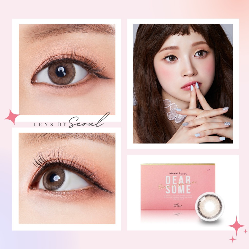 LENSBYSEOUL Olola Dearsome - Milk Brown Korean Natural Contact Soft Lens