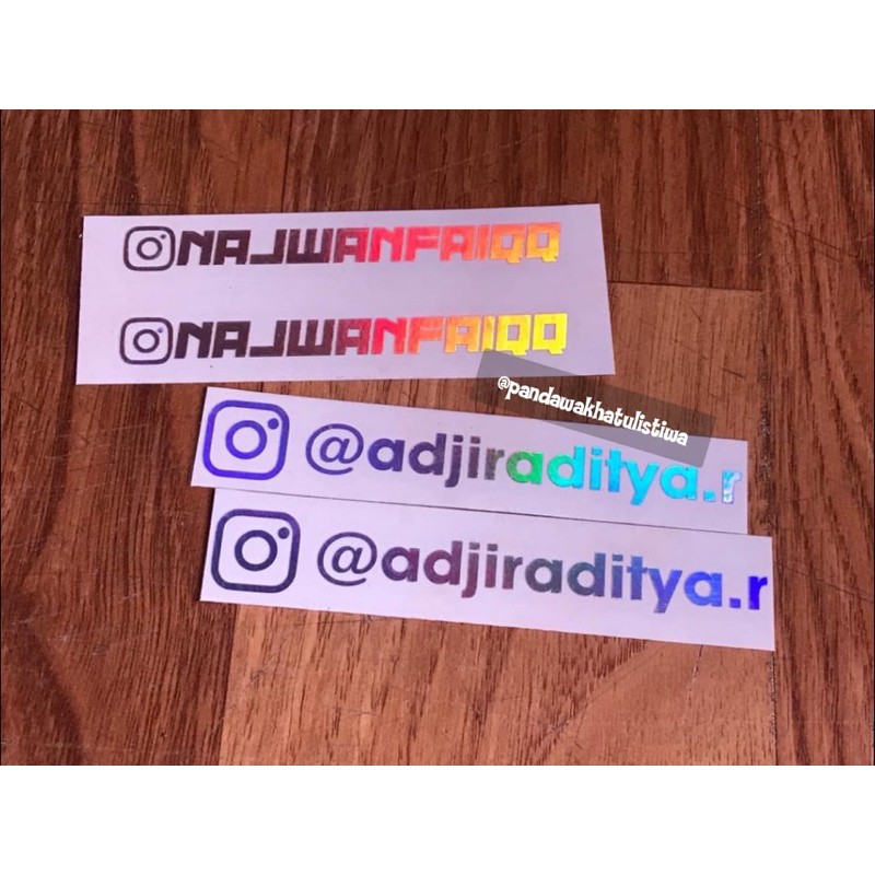 STIKER CUTTING IG HOLOGRAM/CHROME