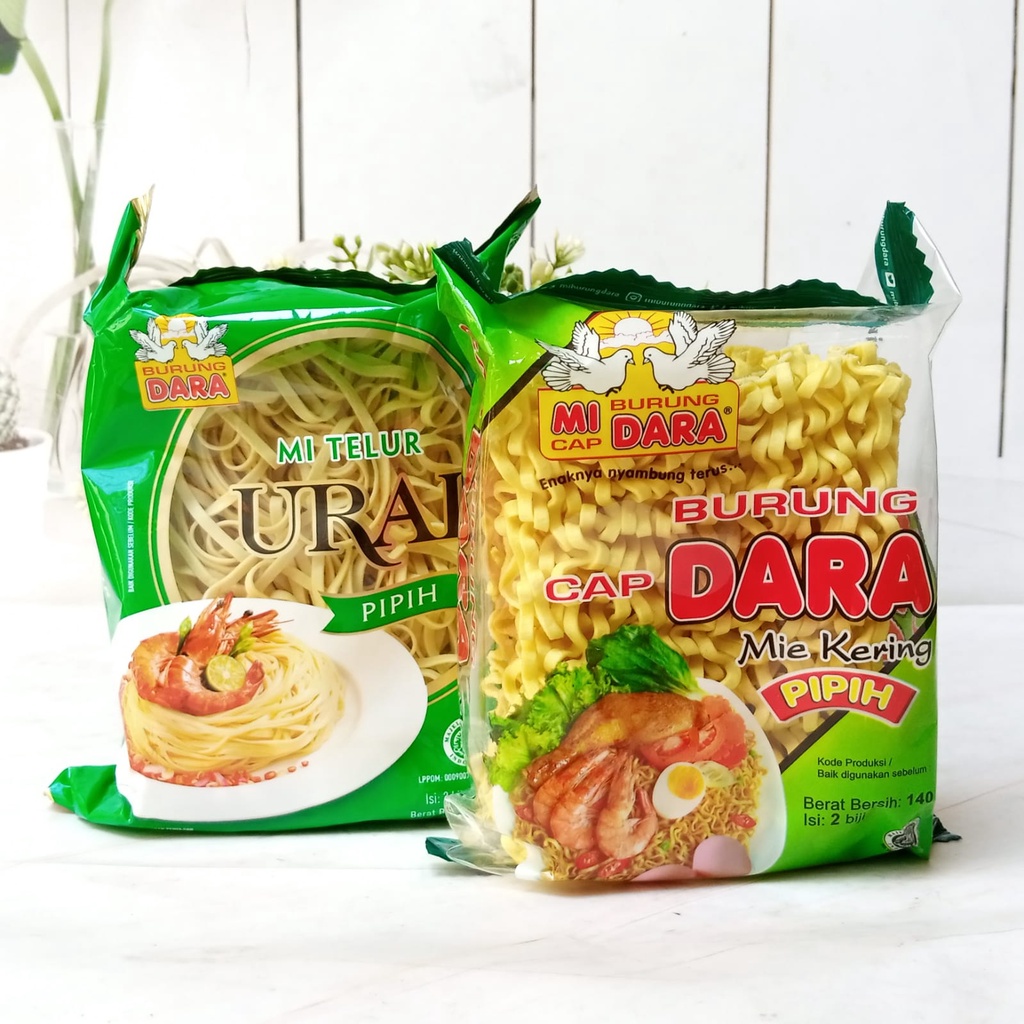 Mie Cap Burung Dara Mie Kering Pipih 140gr