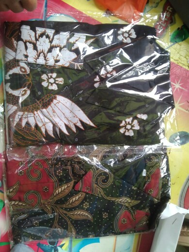 Baju Batik Pria Lapis Furing Blantongan Merah Batik Solo