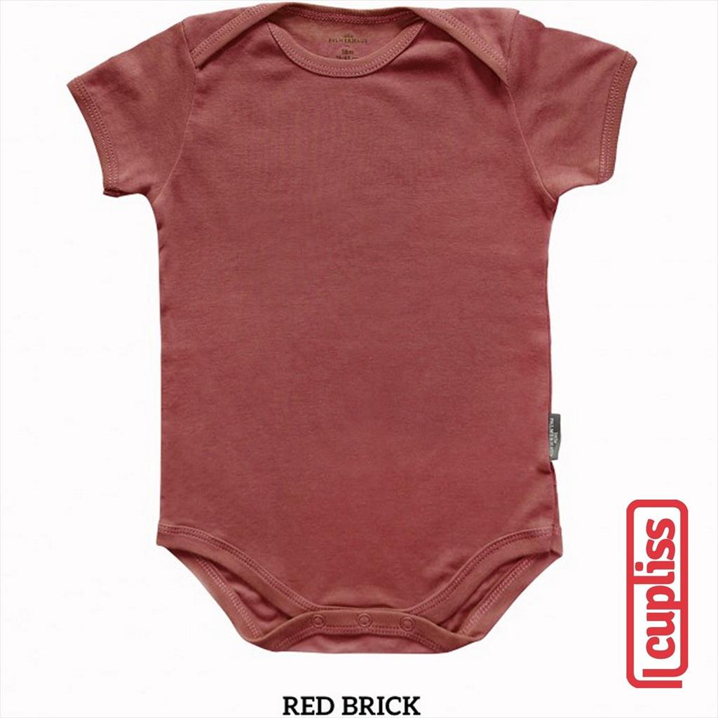 Red Brick Little Palmerhaus  Everyday Bodysuit Short Sleeve Jumper