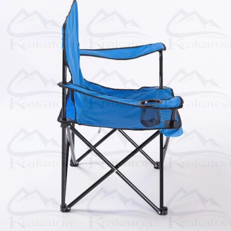 【Warna Dipilih】 Kursi Lipat Outdoor dengan Lengan` Kemah` Mancing Pancing` Bangku Portable Camping Piknik