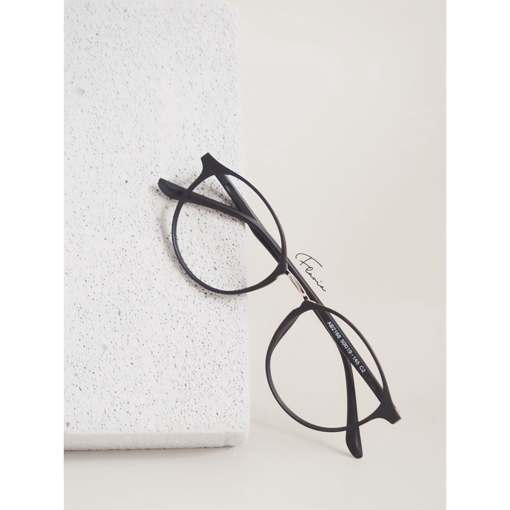 Flavia Eyewear - Kacamata Arabelle Round Elastic (custom minus, photochromic, blueray, bluechromic dan photobrown)