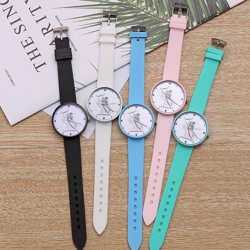 Jam Tangan Korea Wanita Style Simple Polos Casual Jelly High Quality