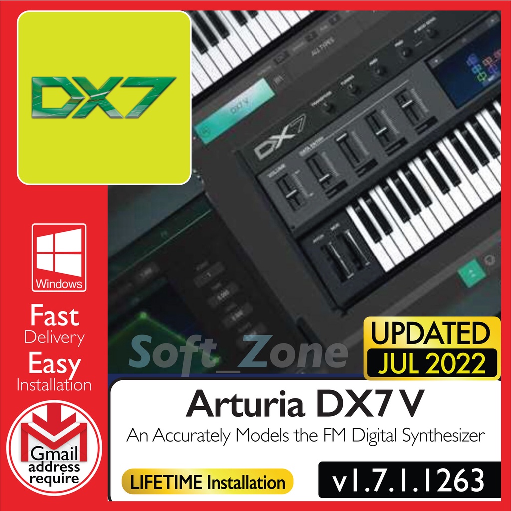 

Artr DX7 V v1.7.1.1263 - An Accrtly Mdls th FM Dgtl Synthszr Vrsn [WINDOWS x64] - Dgtl Dwnld