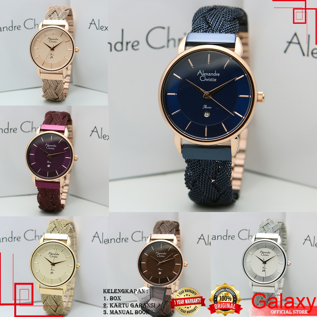 ALEXANDER CHRISTIE WANITA ORIGINAL JAM TANGAN ALEXANDRE CHRISTIE WANITA JAM ALEXANDER CRISTIE 2857
