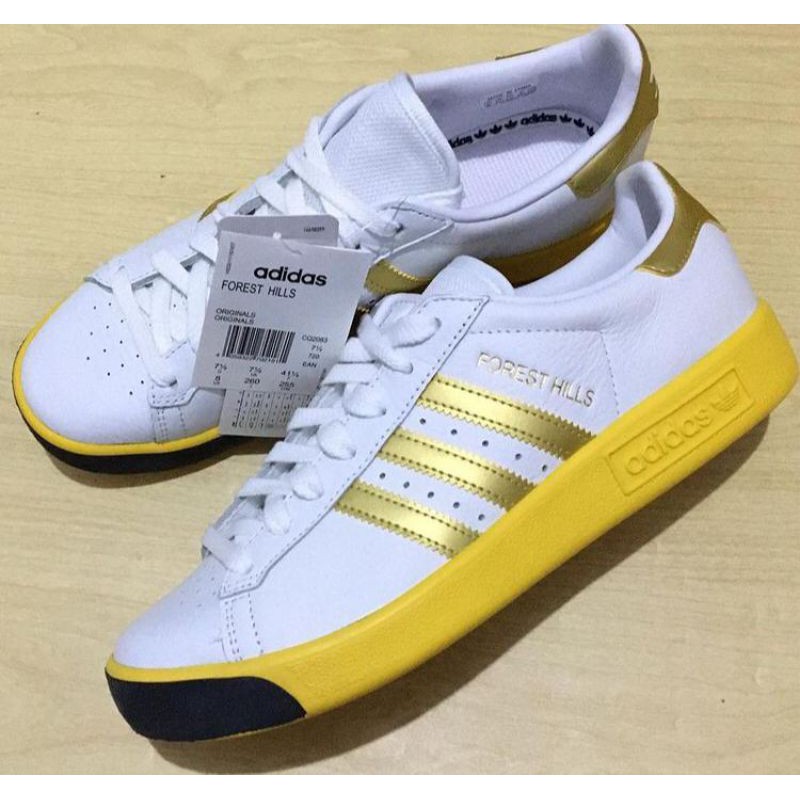 adidas forest hills white blue