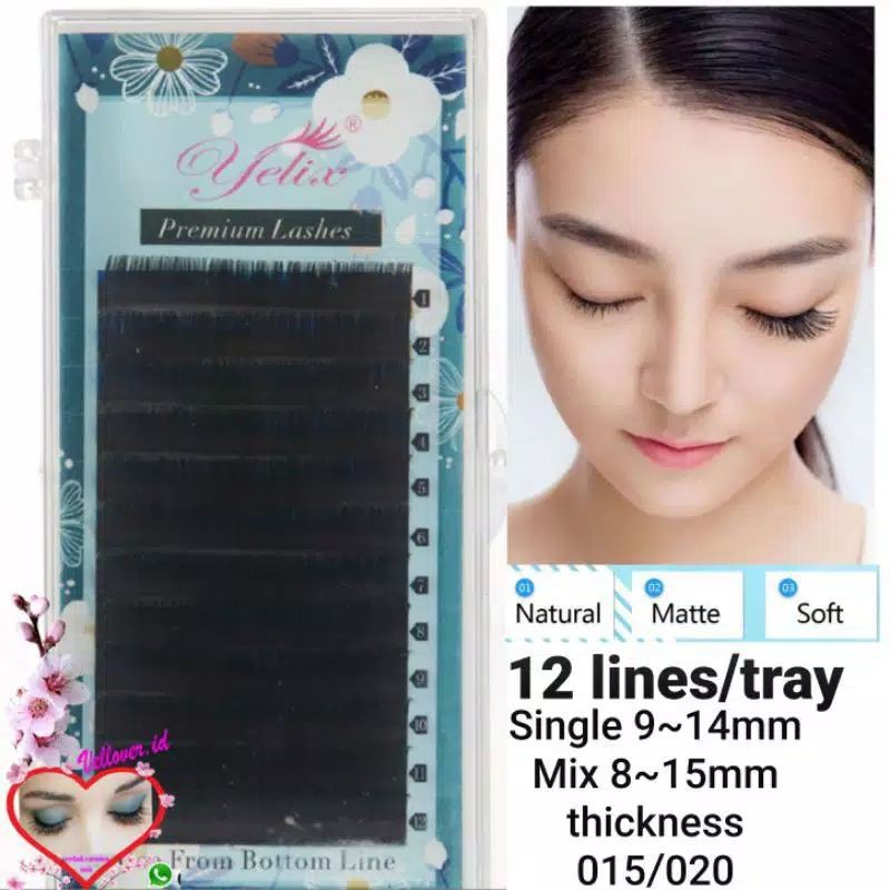 Yelix Matte Silky Premium Lashes