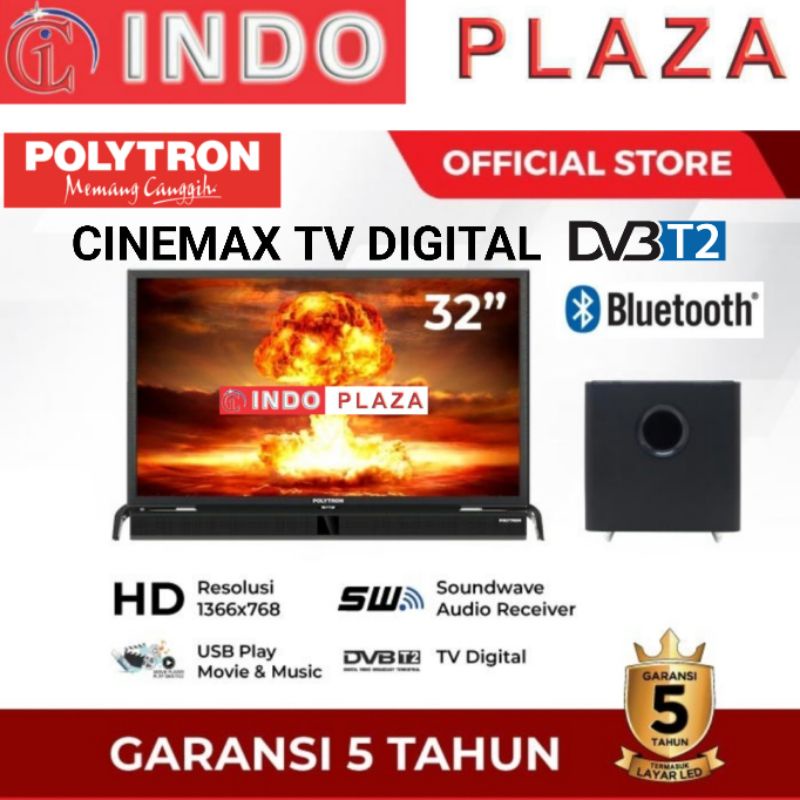 TV POLYTRON 32 NEW DIGITAL SOUNDBAR PLD-32BV1558 (khusus Medan)