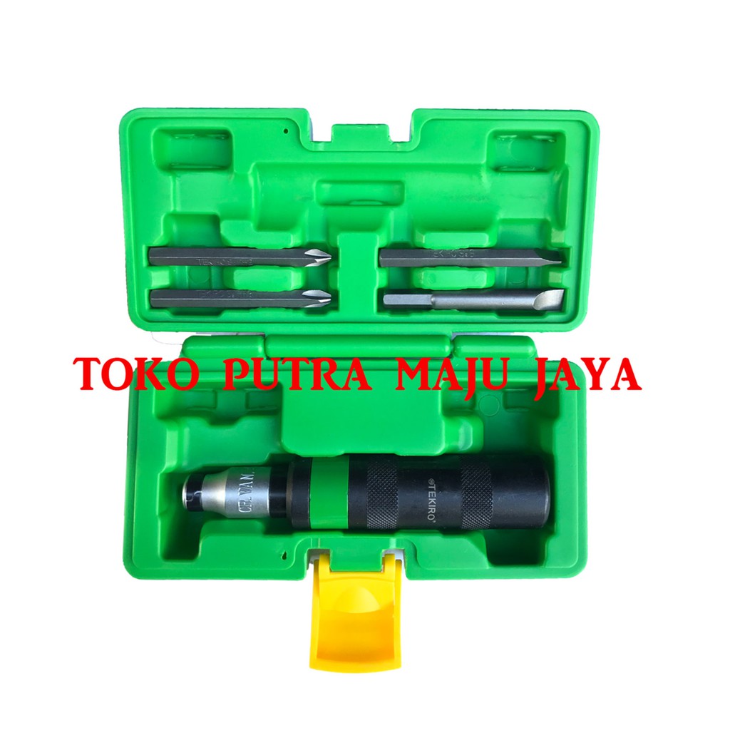 Tekiro Obeng Ketok 5 Pcs / IMPACT DRIVER SET TEKIRO Box Plastik
