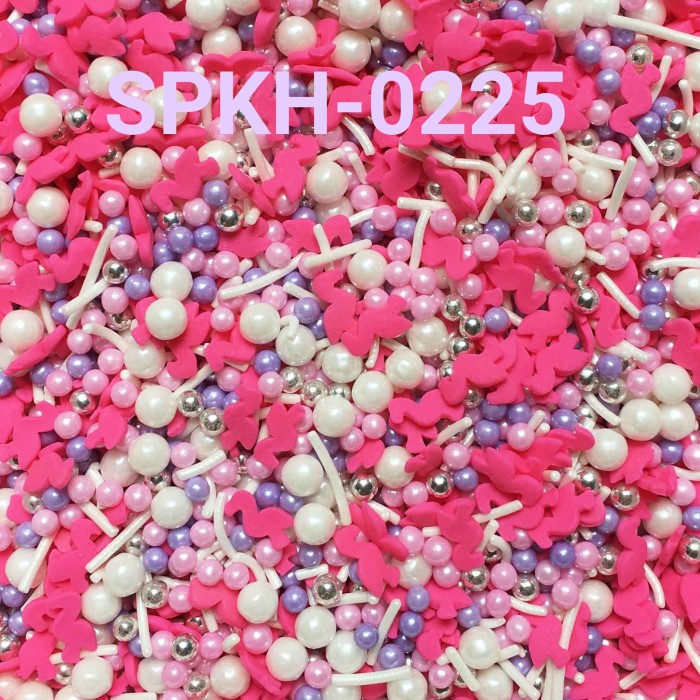 

SPKH-0225 SPRINKLES SPRINKLE SPRINKEL 500GR MUTIARA MIX FLAMINGO PINK PROMO TERBARU