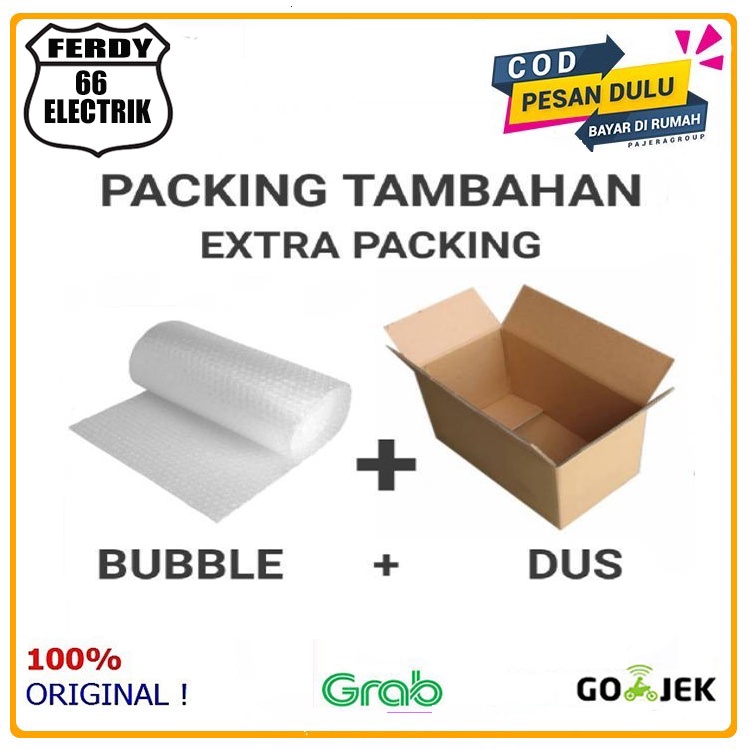 

EXTRA PACKING BUBBLE WRAP + KARDUS