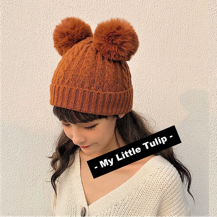 Topi Rajut Pom Pom Mickey Minnie Pom2 Lucu Topi Musim Topi Rajut Pom Pom Mickey Minnie Pom2 Lucu Topi Musim
