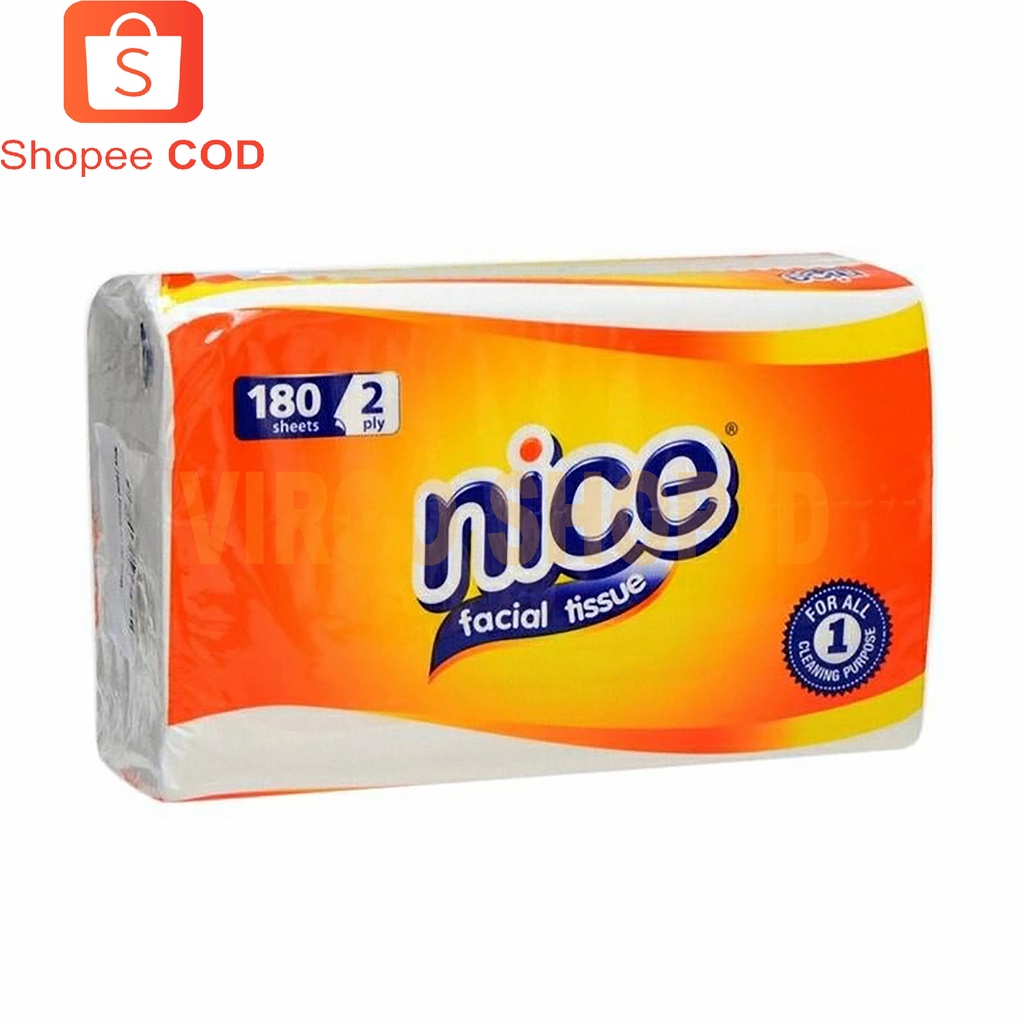 Tisu Nice 180 sheet 2 ply Facial Tissue / Tisu Nice / Tisu Nice 180 Sheet / Tisu / Tissue Nice / Tissue / Tissue Nice 180 / Tissu Nice 180 Sheet