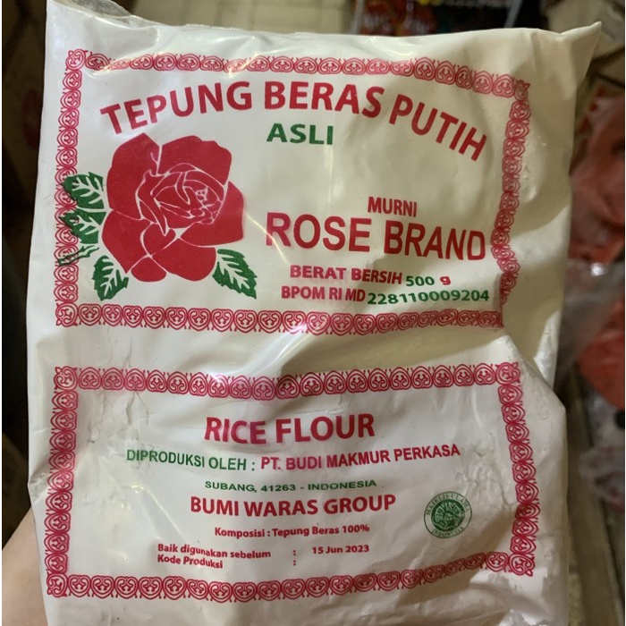 

Tepung Beras Rose Brand 500gr 1 dus isi 20