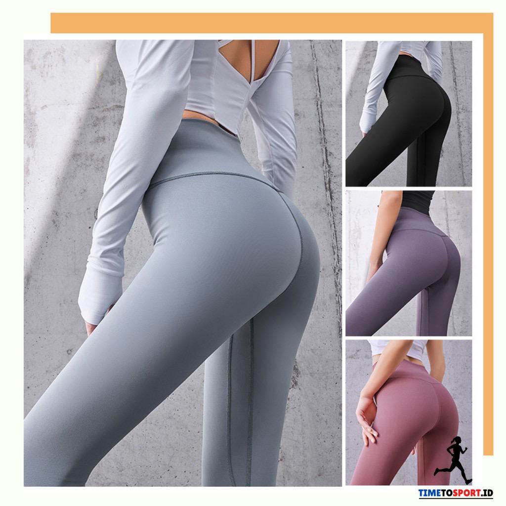 Toply shop Celana Legging gym Sport hight waist import High Quality