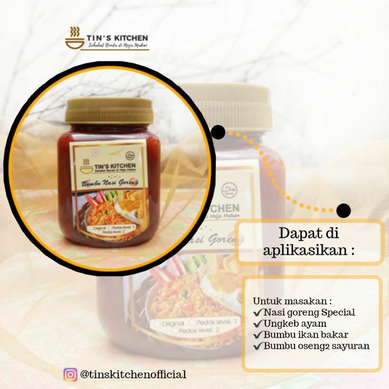 

Bumbu Nasi Goreng Tin's Kitchen 220gram