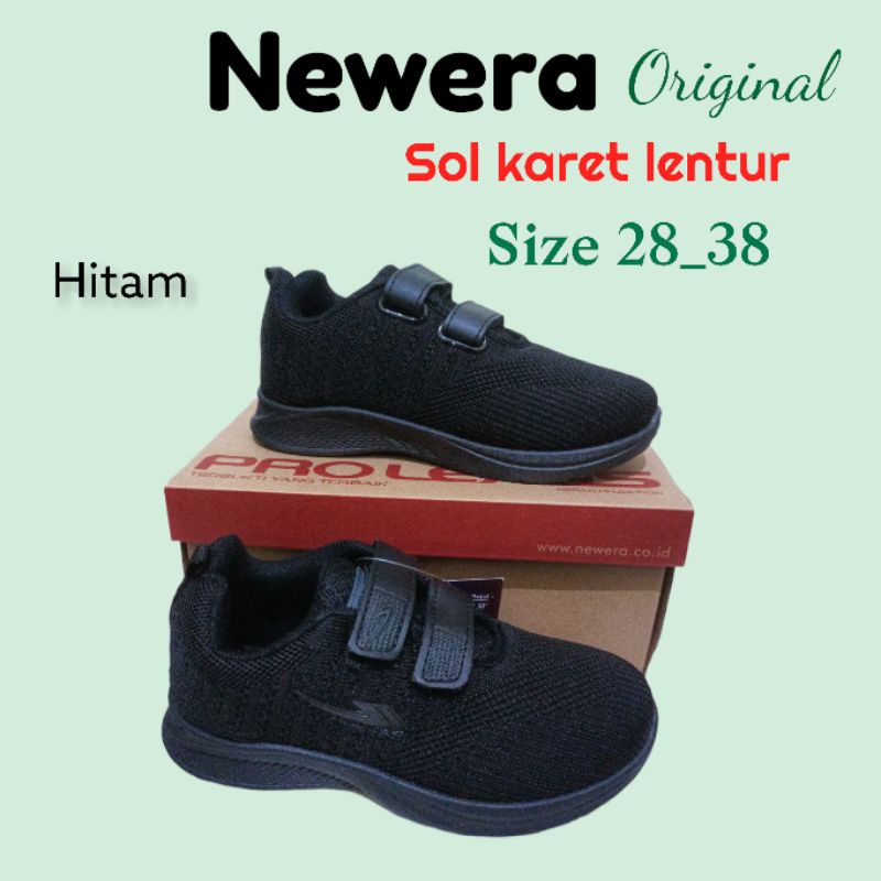 sepatu sekolah newera original redy perekat