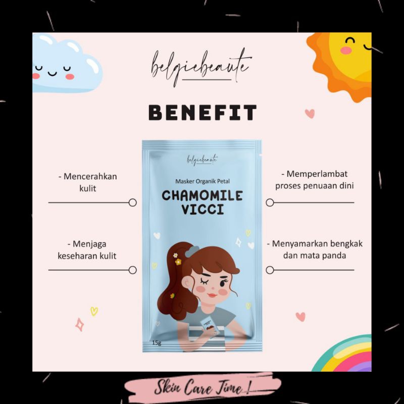 [DISTRI RESMI] MASKER PETAL ORGANIK BY BELGIE BEAUTE