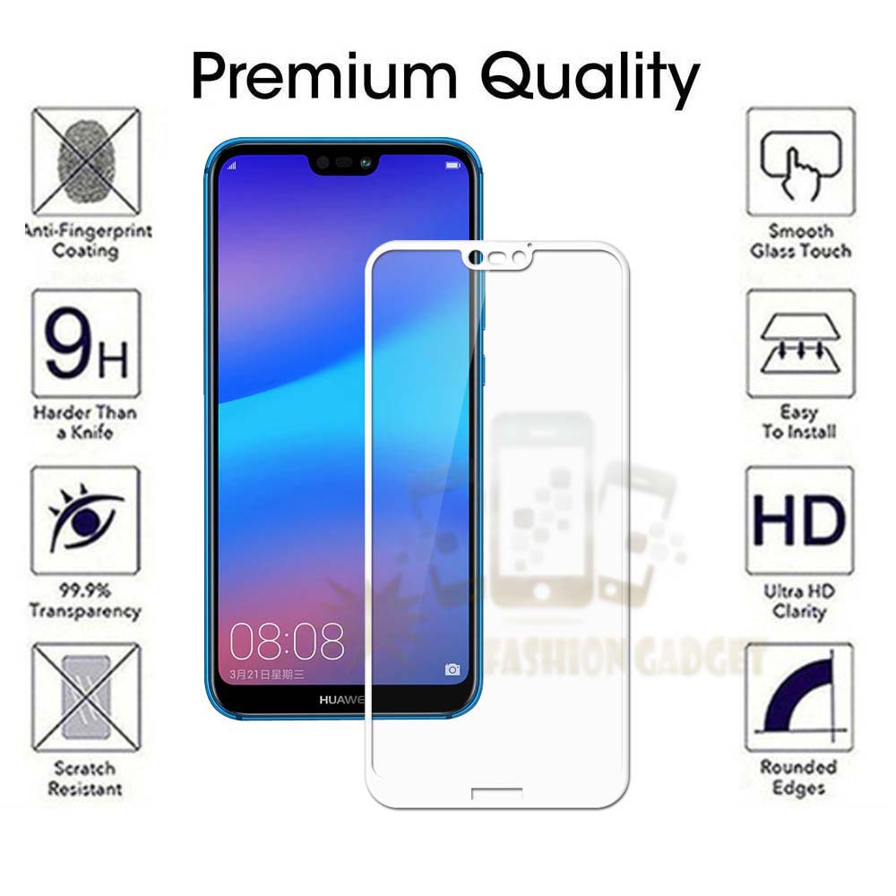 Tempered Glass Huawei Nova 3i Full Colour Bagian Depan Anti Gores Kaca / Screen Protector Pelindung