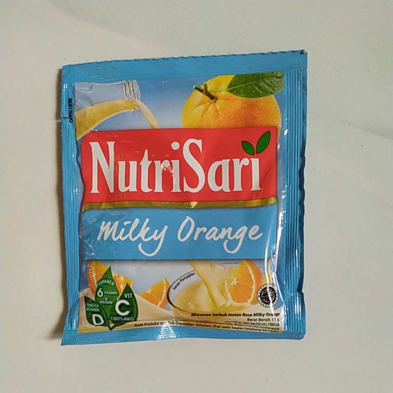 

Nutrisari Milky Orange 11g Minuman serbuk Rasa Susu Jeruk