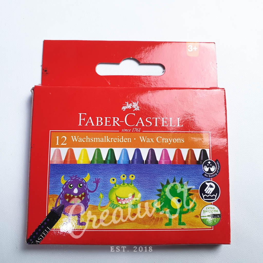 

FABER CASTELL Wax Crayon Reguler 12 Warna