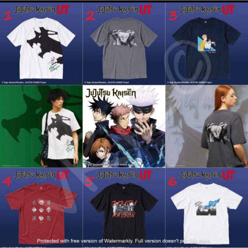UNIQLO X JUJUTSU KAISEN BATCH 2 (RARE ITEM)