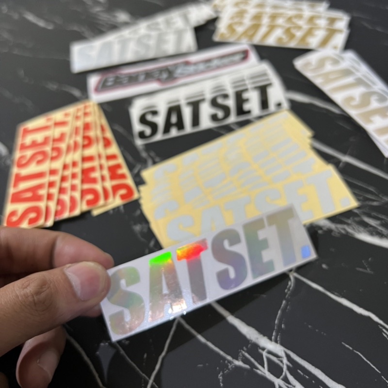 STICKER SATSET CUTTING