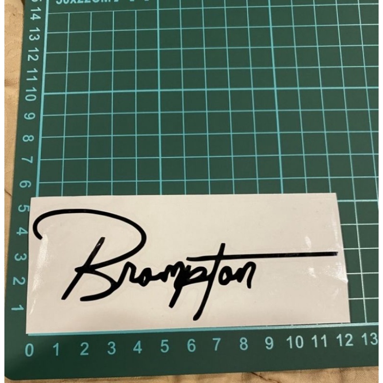 

Cutting Sticker Signature Folding Bike Br0mpt0n
