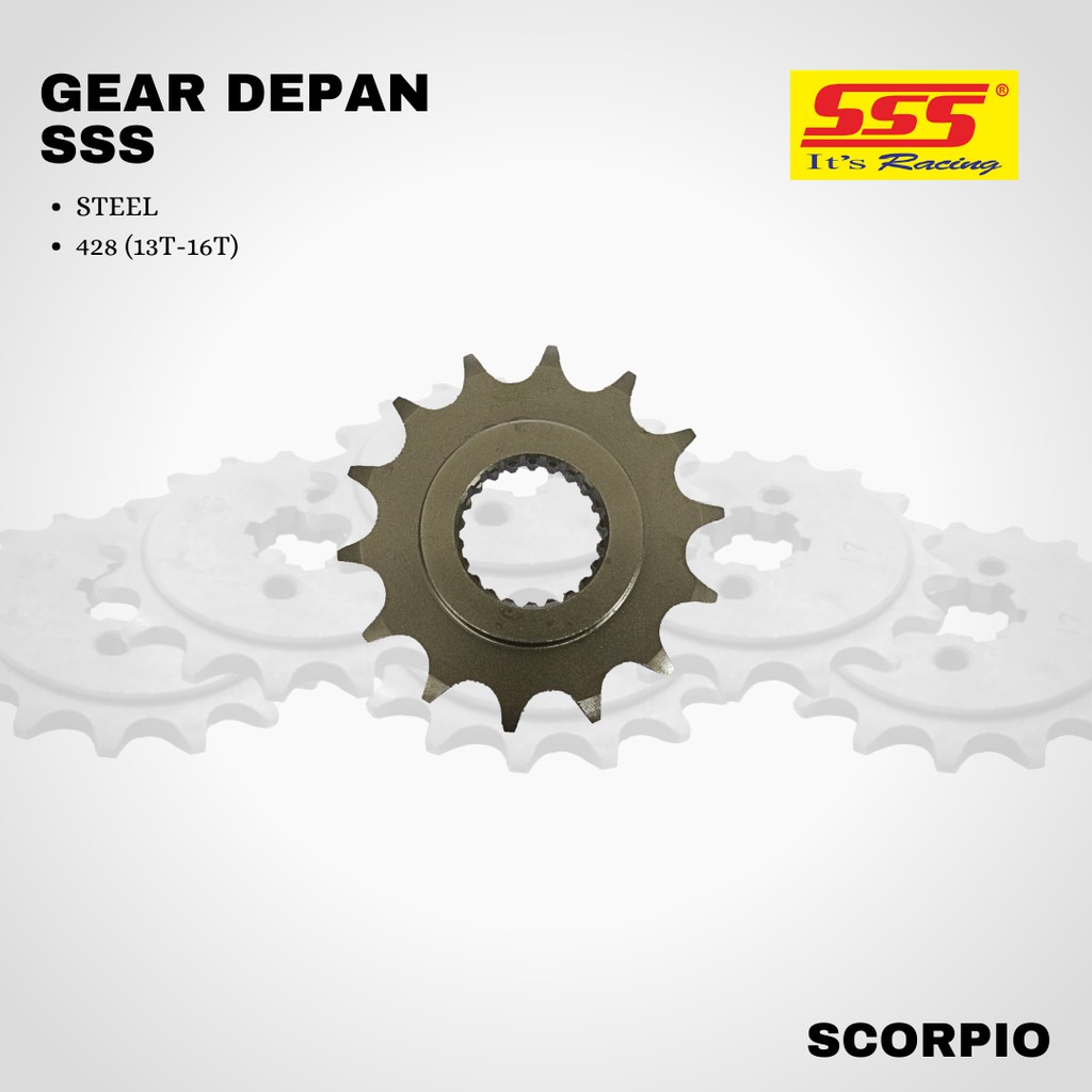 Gear gir scorpio sss 428 13 14 15 16 STEEL
