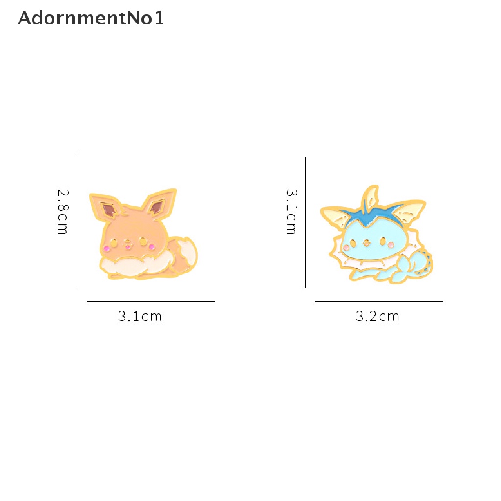 (AdornmentNo1) Bros / Pin Bahan alloy Desain Pikachu / Kucing / monster Kartun Kreatif Untuk Wanita